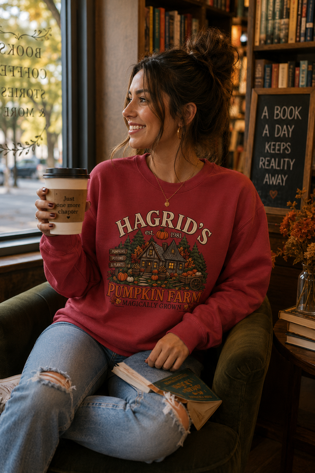 Sweatshirt — Hagrid's Pumpkin Farm Vintage Fall Crewneck