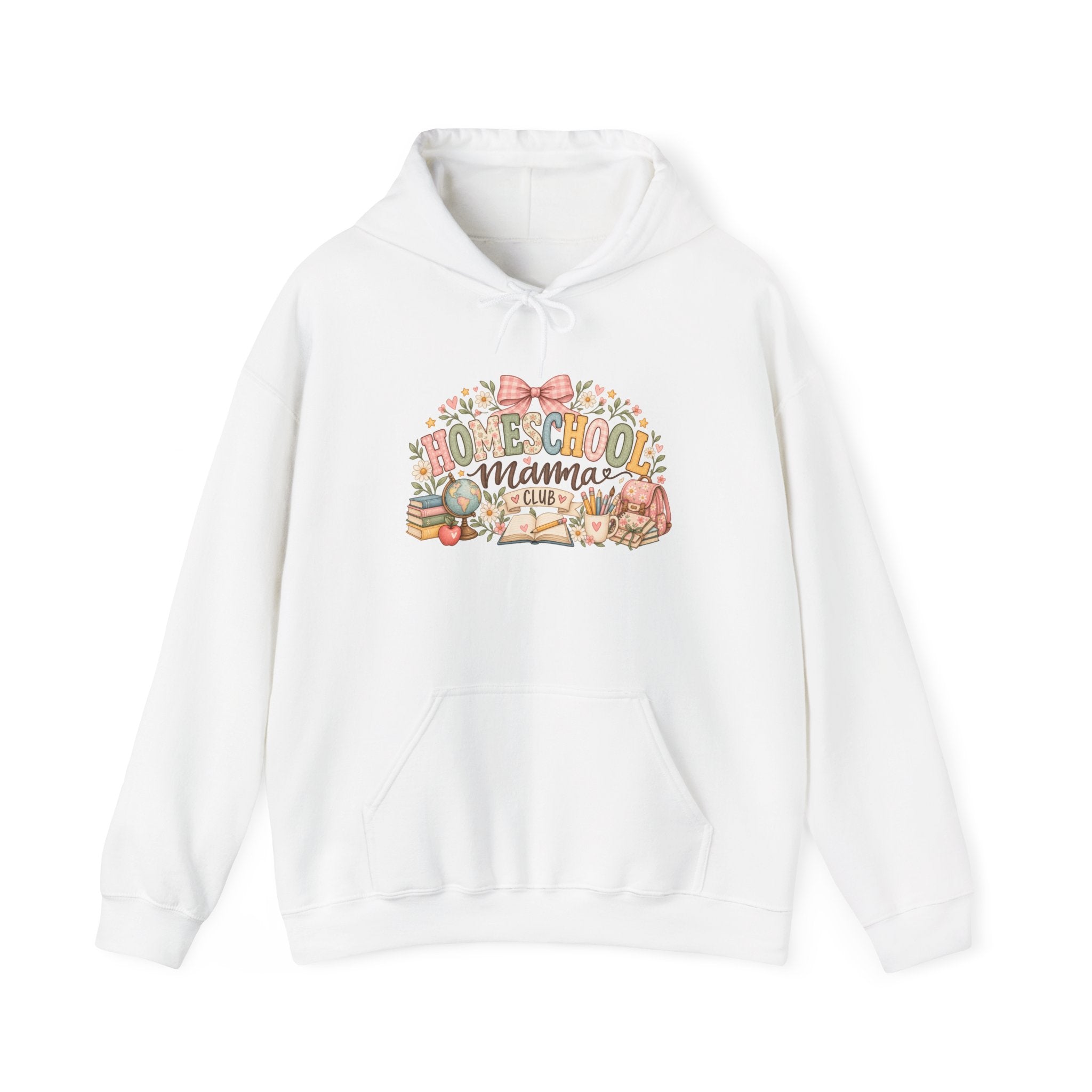 Homeschool Mama Club Crewneck Sweatshirt | Cute Homeschool Mom Pullover | Teacher Mama Gift | Cozy Mom Sweatshirt 🎀📚