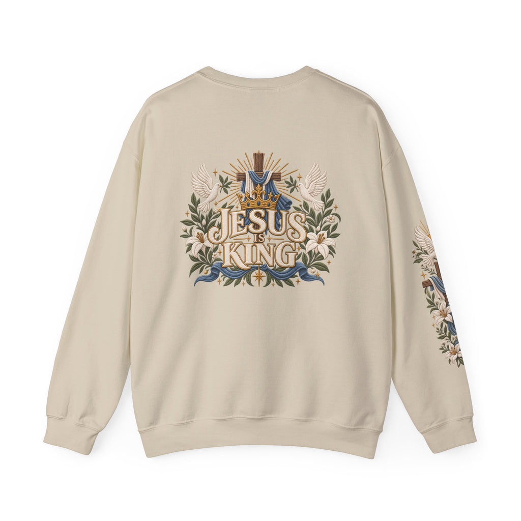 Christian Sweatshirt - "I Am the Way" Jesus Is King Crewneck
