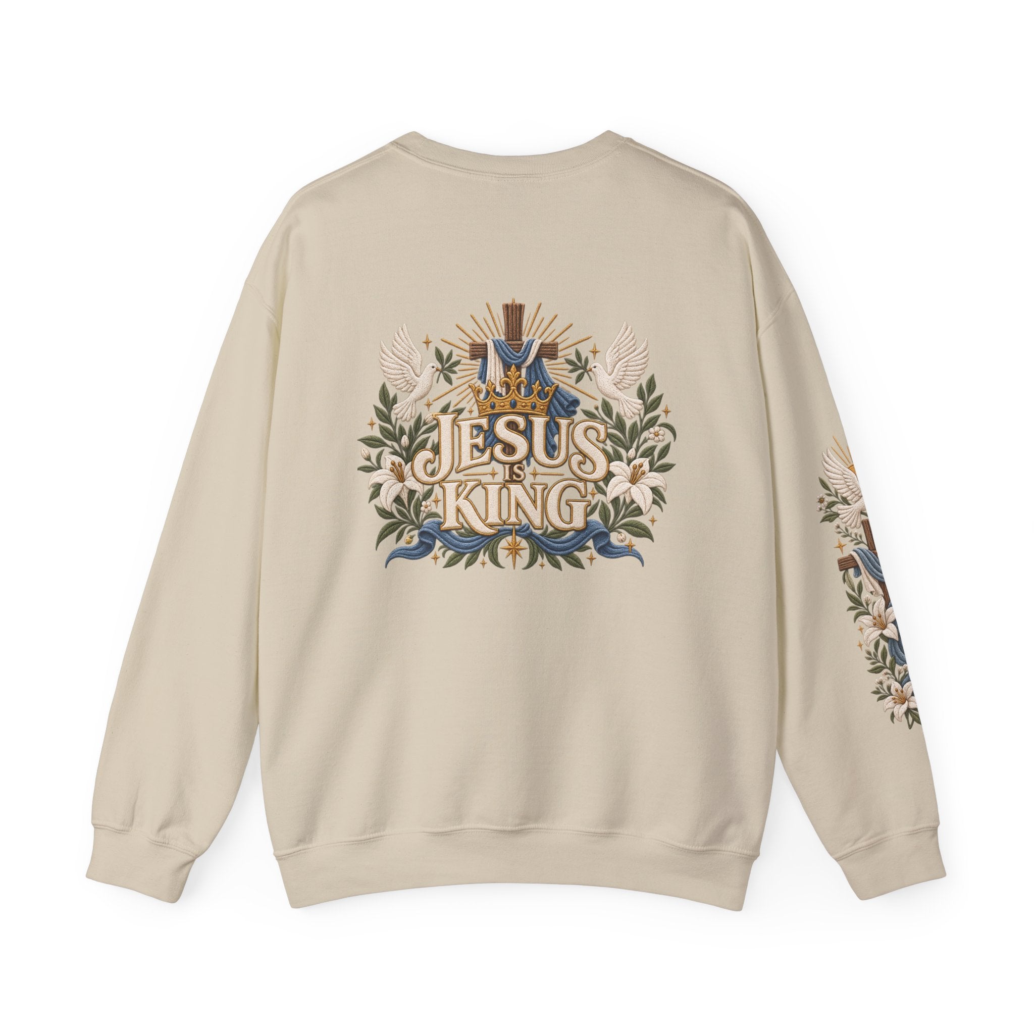 Christian Sweatshirt - "I Am the Way" Jesus Is King Crewneck