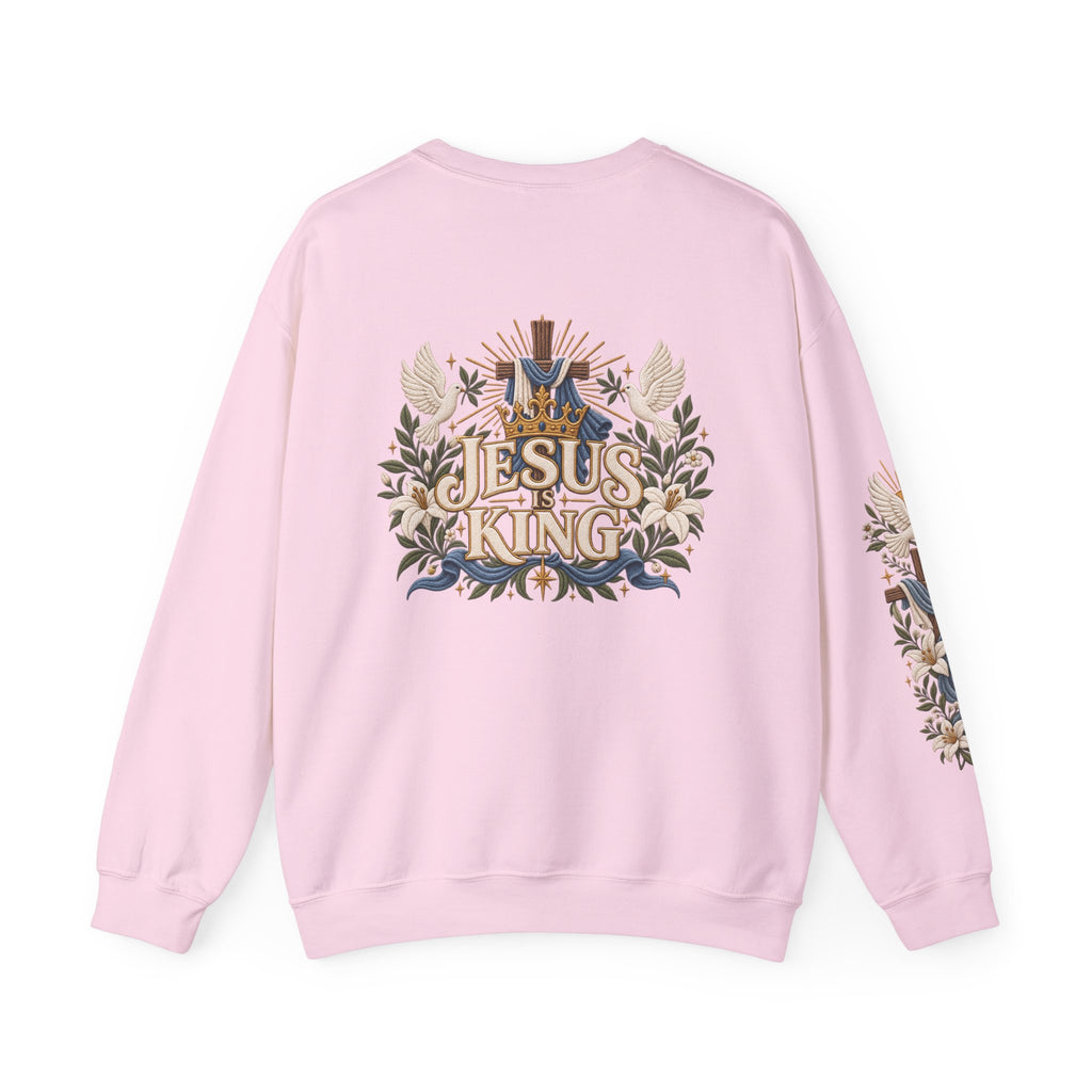 Christian Sweatshirt - "I Am the Way" Jesus Is King Crewneck