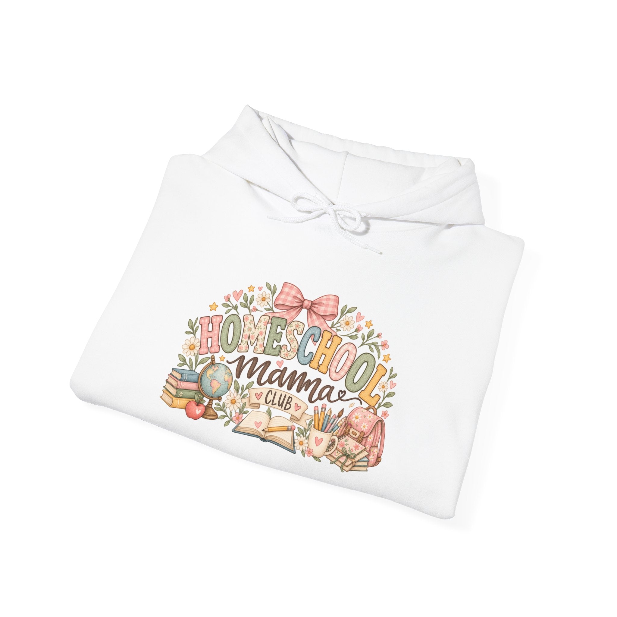 Homeschool Mama Club Crewneck Sweatshirt | Cute Homeschool Mom Pullover | Teacher Mama Gift | Cozy Mom Sweatshirt 🎀📚