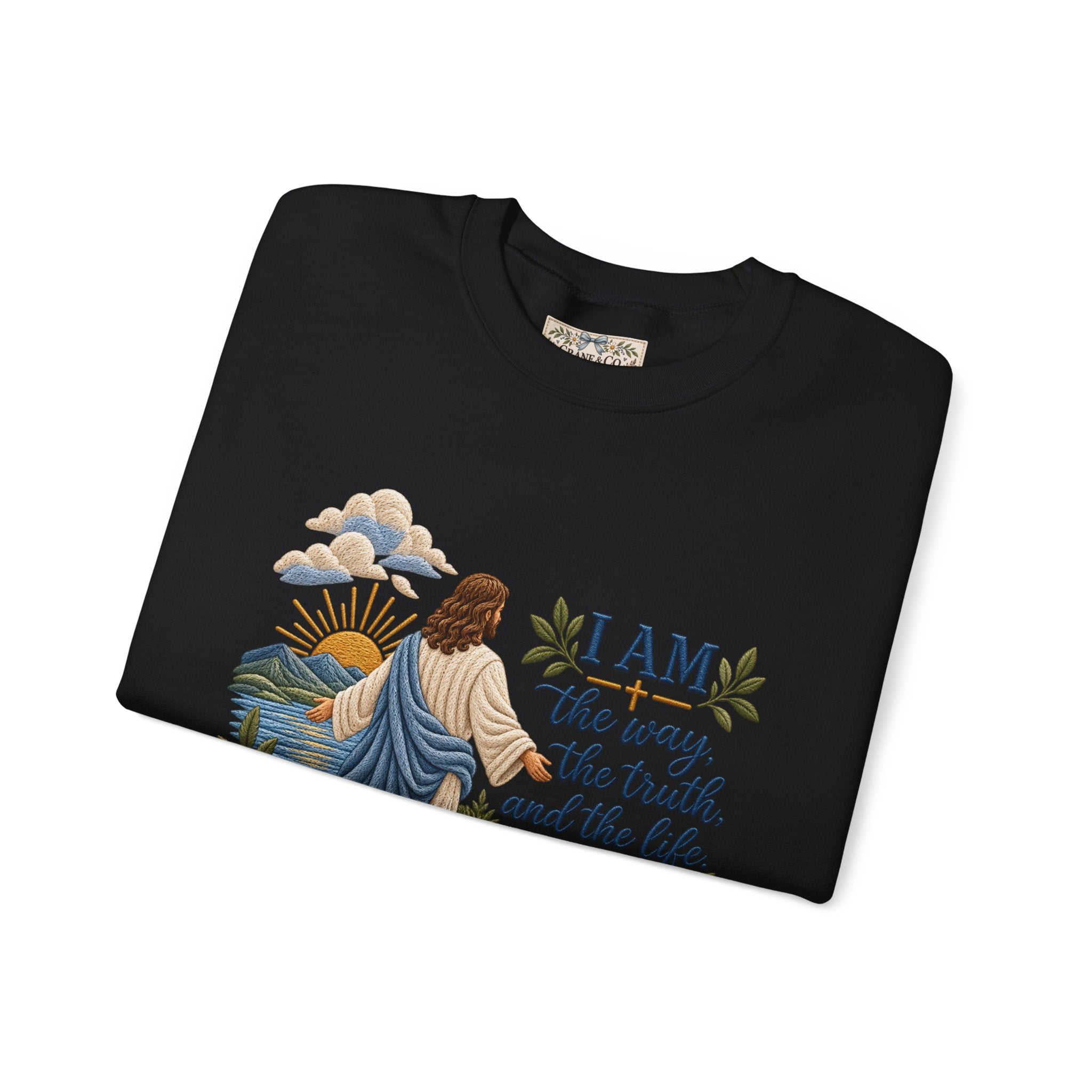 Christian Sweatshirt - "I Am the Way" Jesus Is King Crewneck