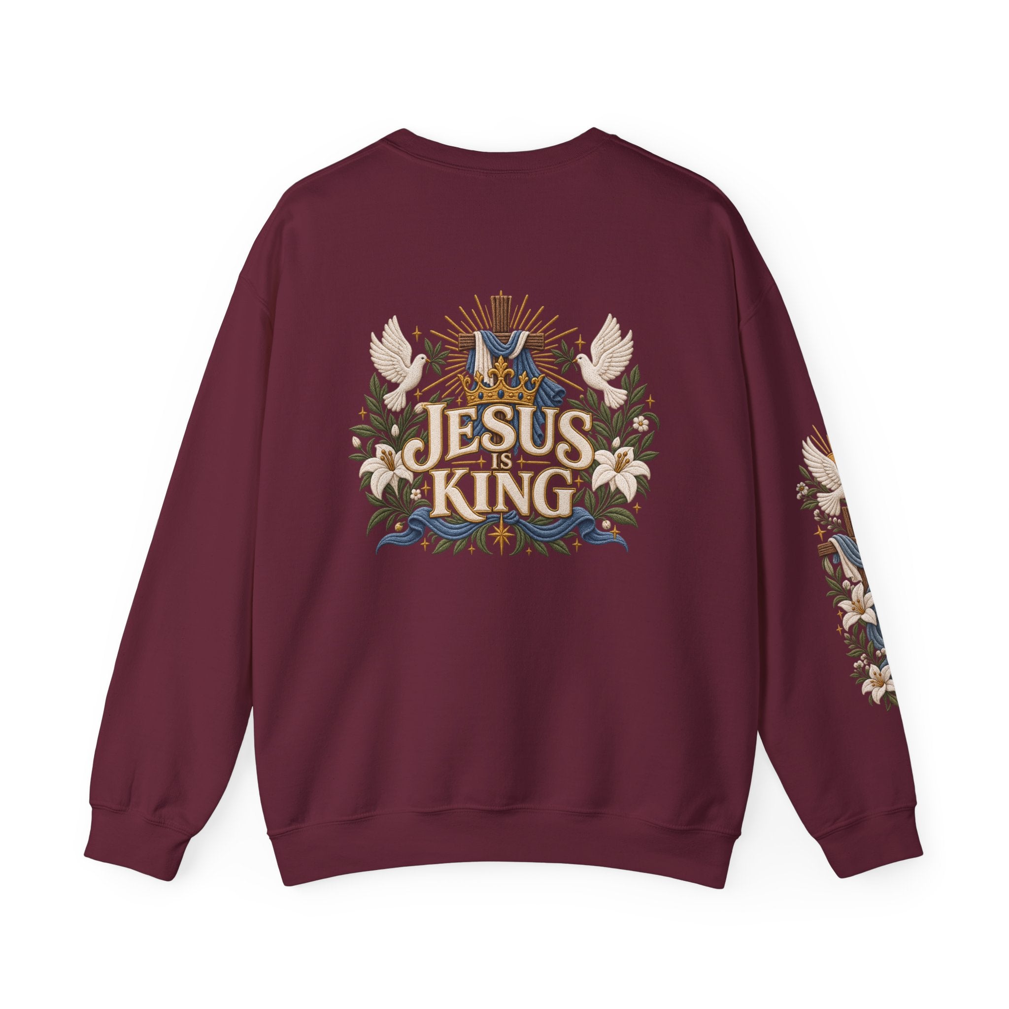 Christian Sweatshirt - "I Am the Way" Jesus Is King Crewneck
