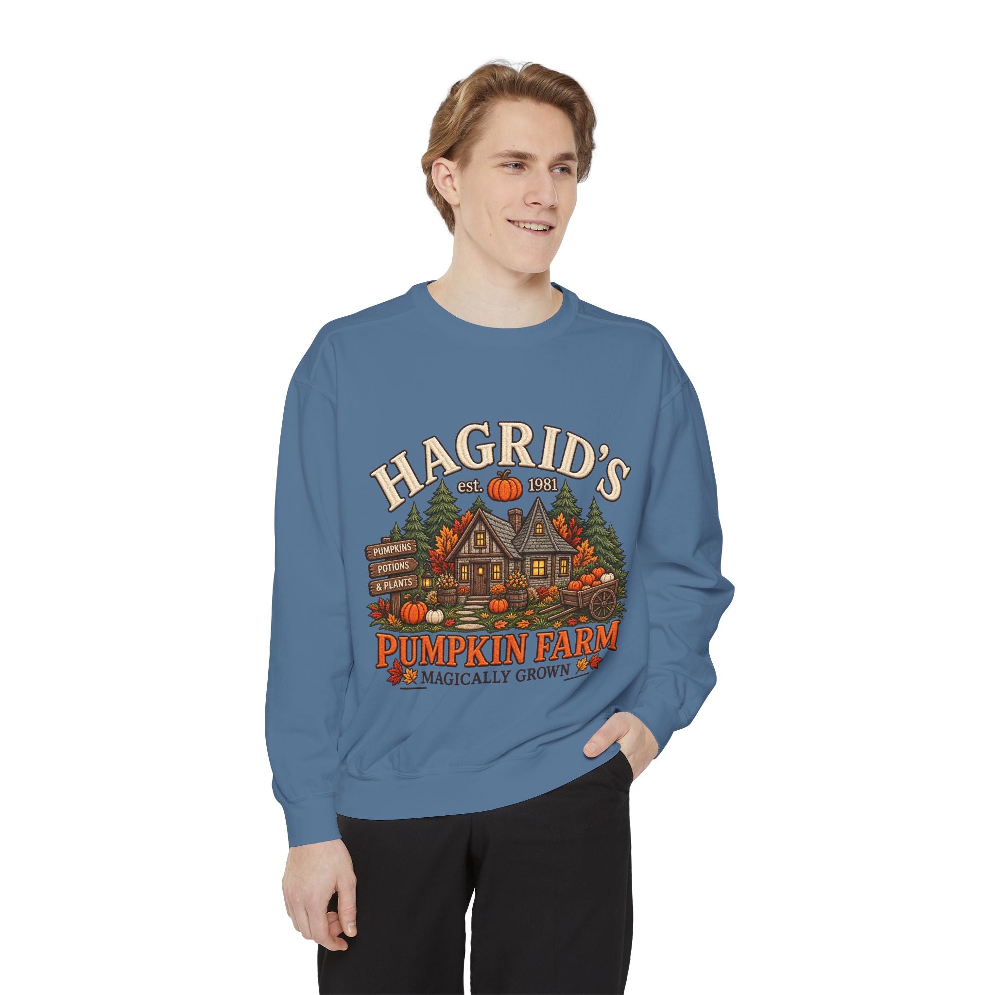 Sweatshirt — Hagrid's Pumpkin Farm Vintage Fall Crewneck