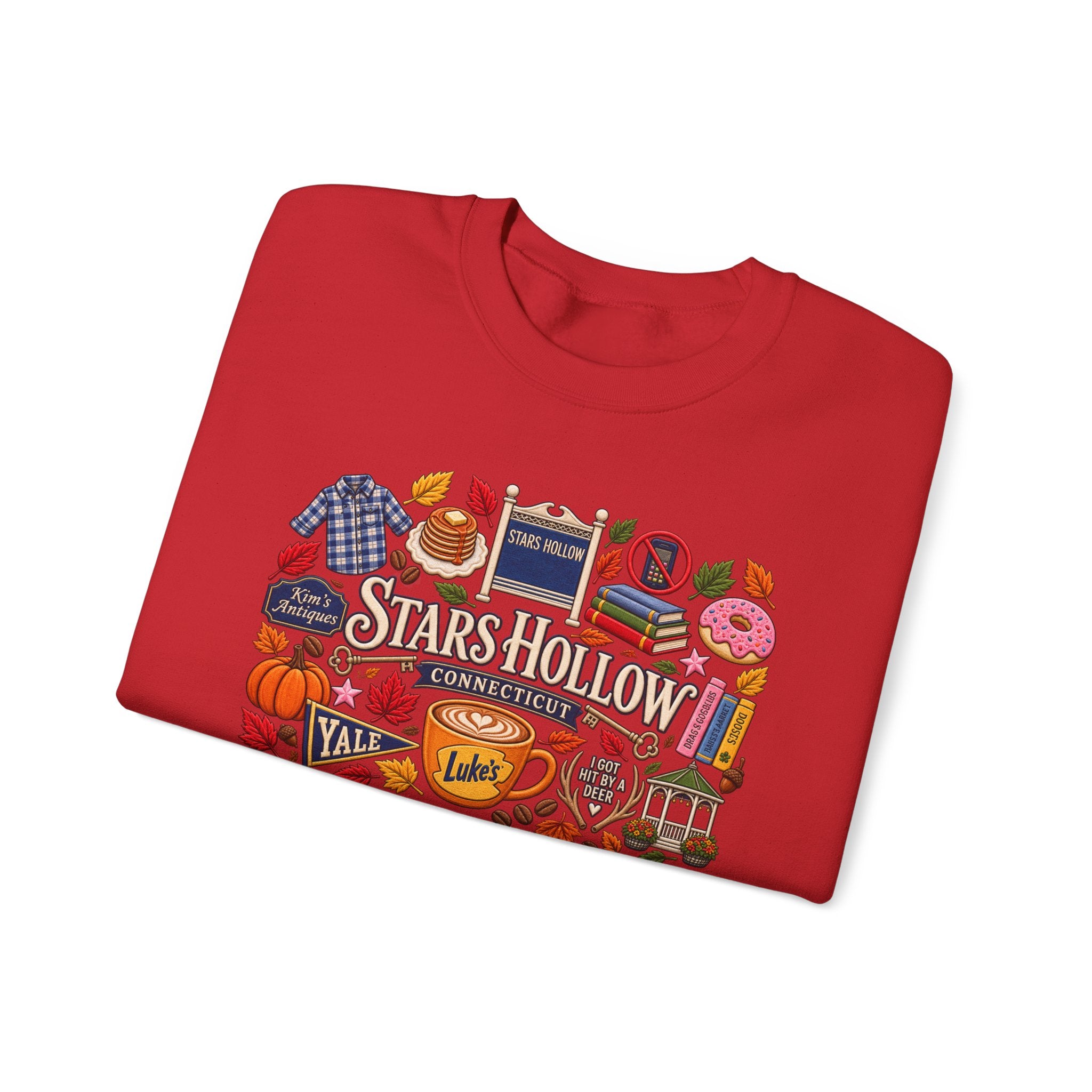 Stars Hollow Crewneck Sweatshirt — Gilmore Girls Inspired Retro Town Icons