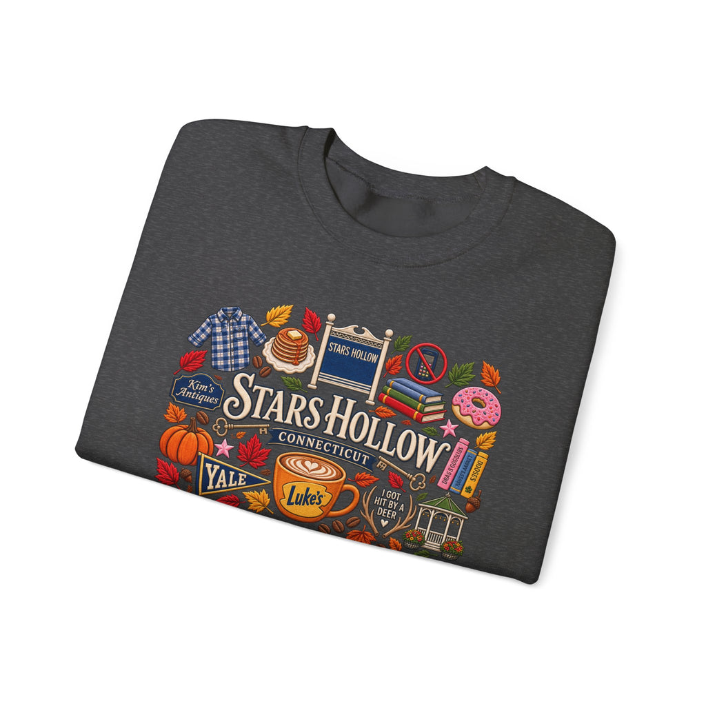 Stars Hollow Crewneck Sweatshirt — Gilmore Girls Inspired Retro Town Icons
