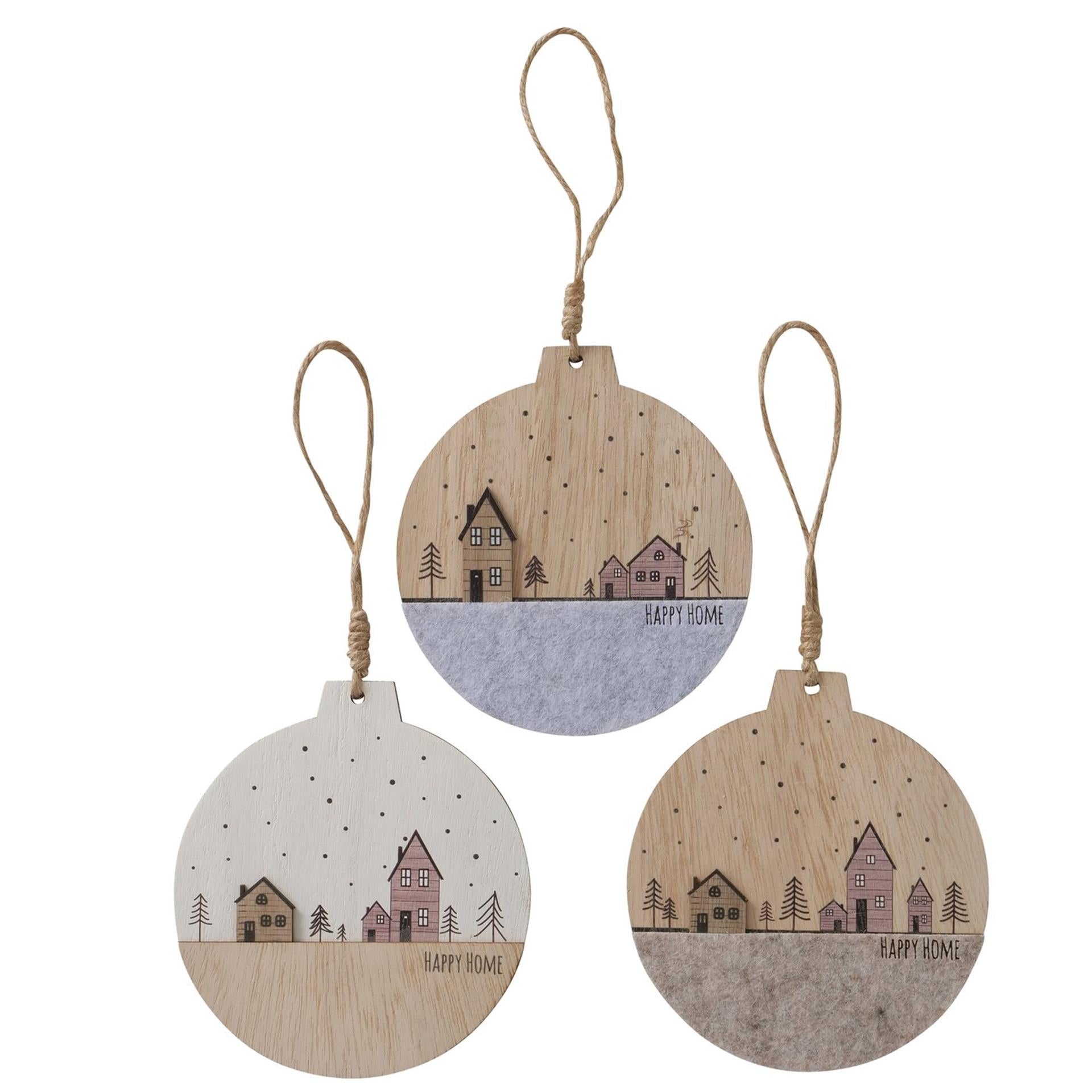 Boltze home hanging deco homewood houses 13cm