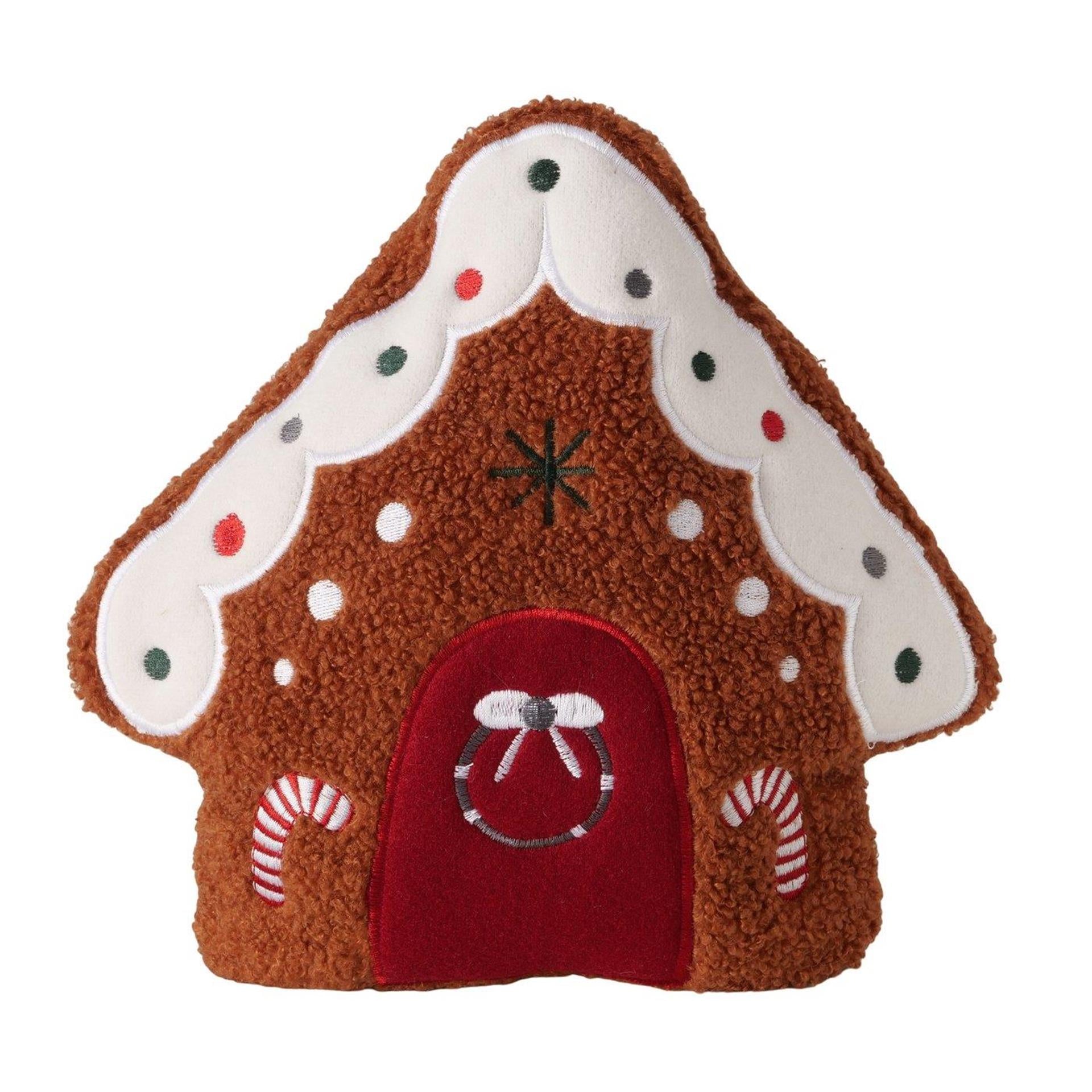 Boltze home cushion gingerbread house 28cm