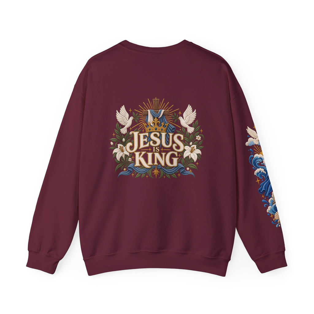 The Lord Will Fight for You Sweatshirt | Exodus 14:14 Christian Crewneck | Moses Red Sea Bible Verse Shirt
