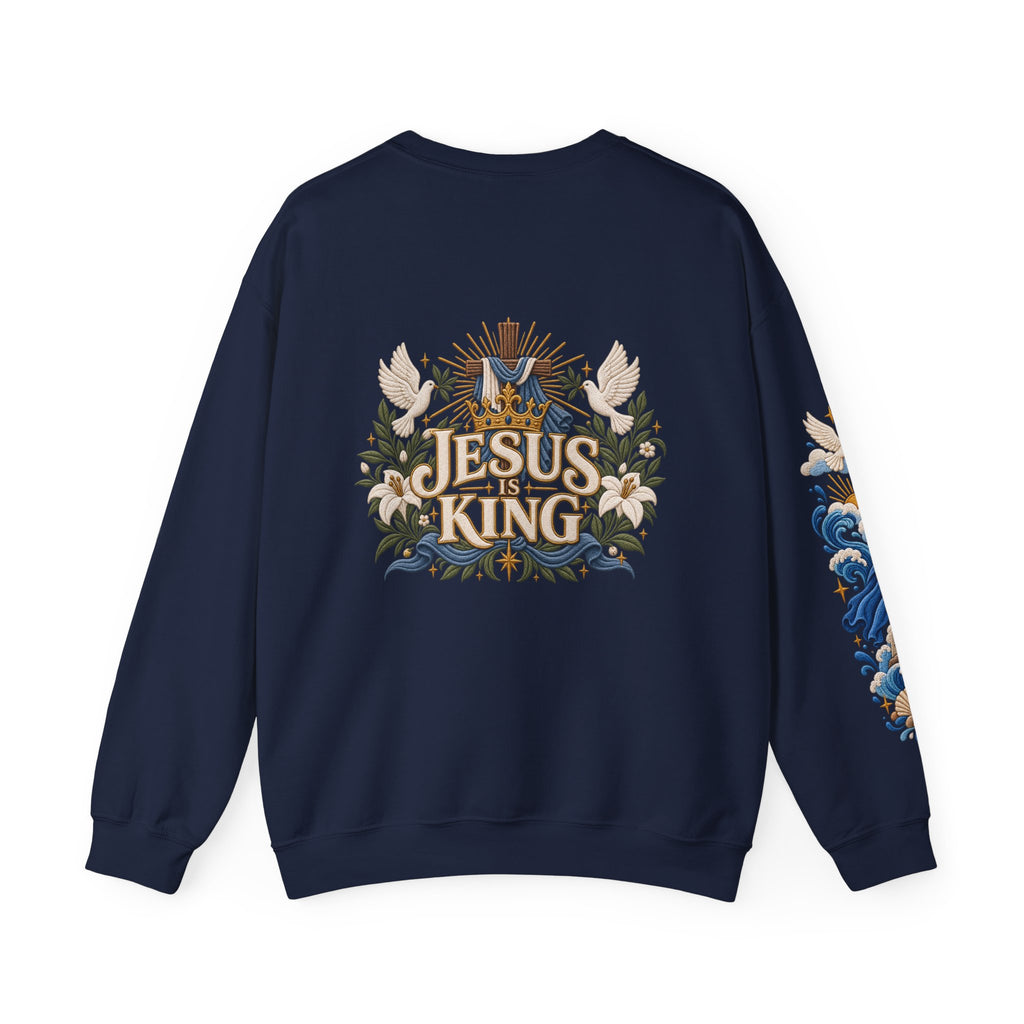 The Lord Will Fight for You Sweatshirt | Exodus 14:14 Christian Crewneck | Moses Red Sea Bible Verse Shirt
