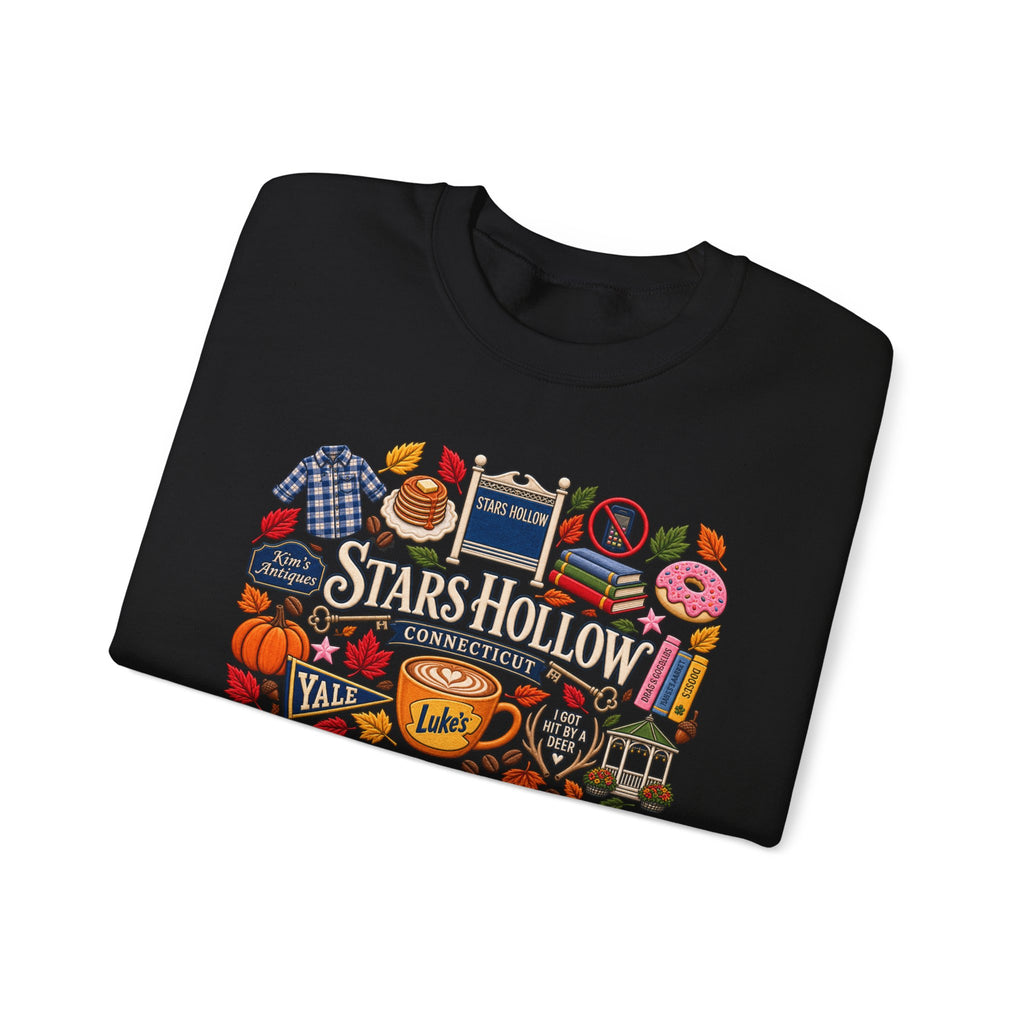 Stars Hollow Crewneck Sweatshirt — Gilmore Girls Inspired Retro Town Icons