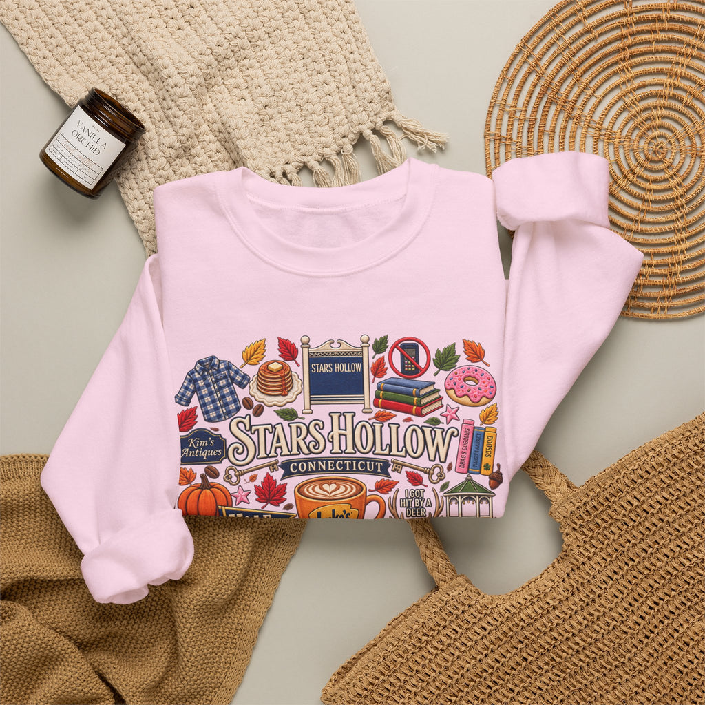Stars Hollow Crewneck Sweatshirt — Gilmore Girls Inspired Retro Town Icons