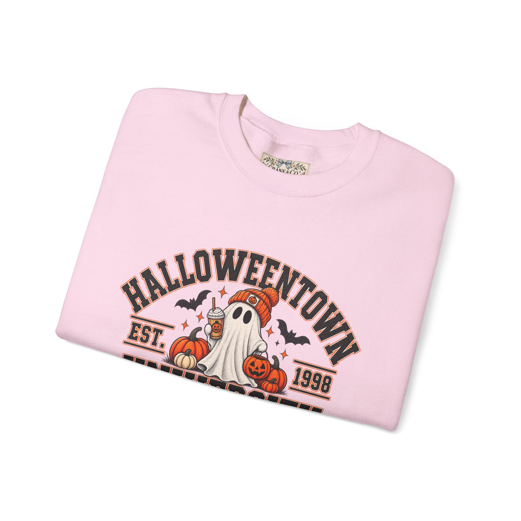 Halloweentown University Sweatshirt | Retro Halloween Ghost Crewneck | Spooky Season Fall Sweatshirt