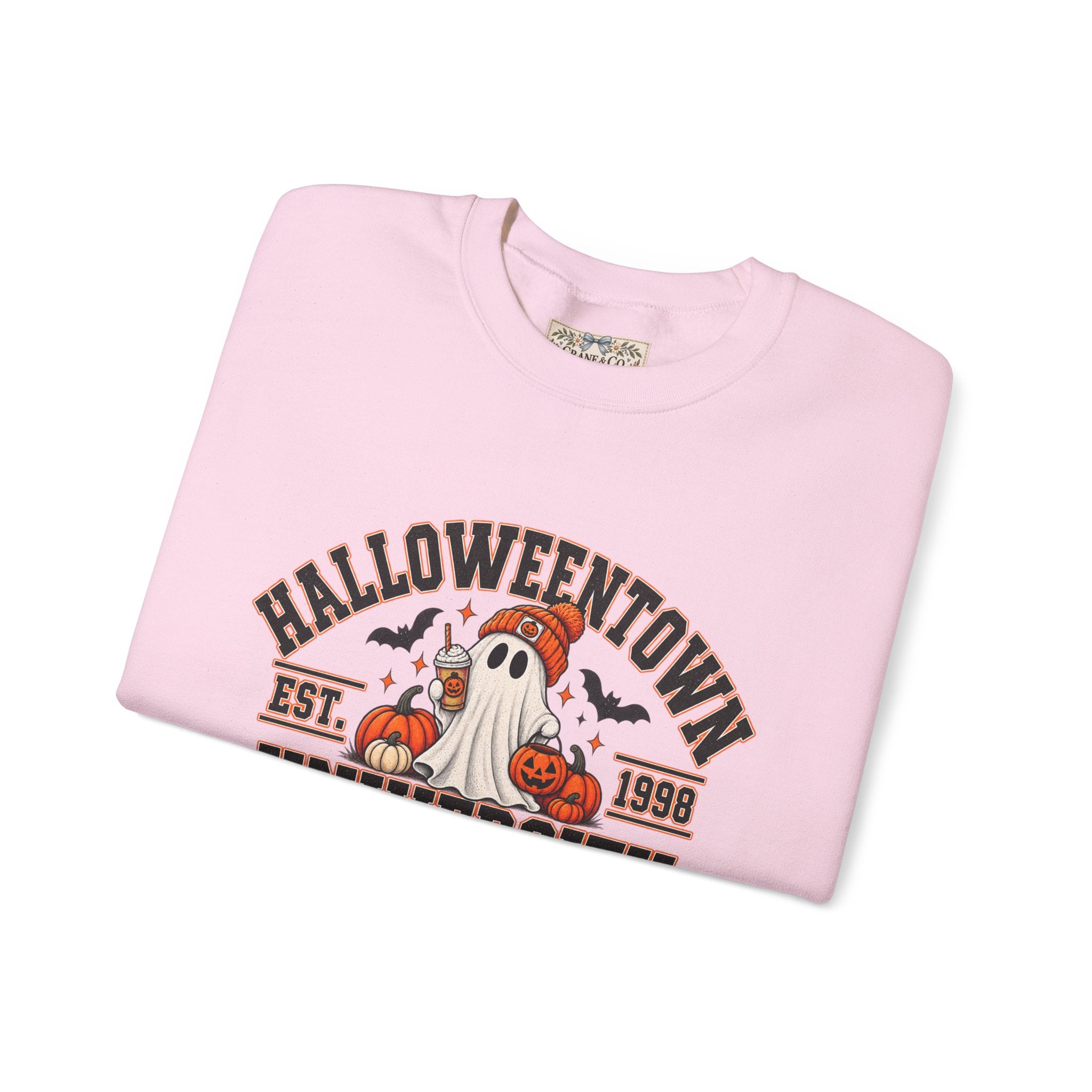 Halloweentown University Sweatshirt | Retro Halloween Ghost Crewneck | Spooky Season Fall Sweatshirt