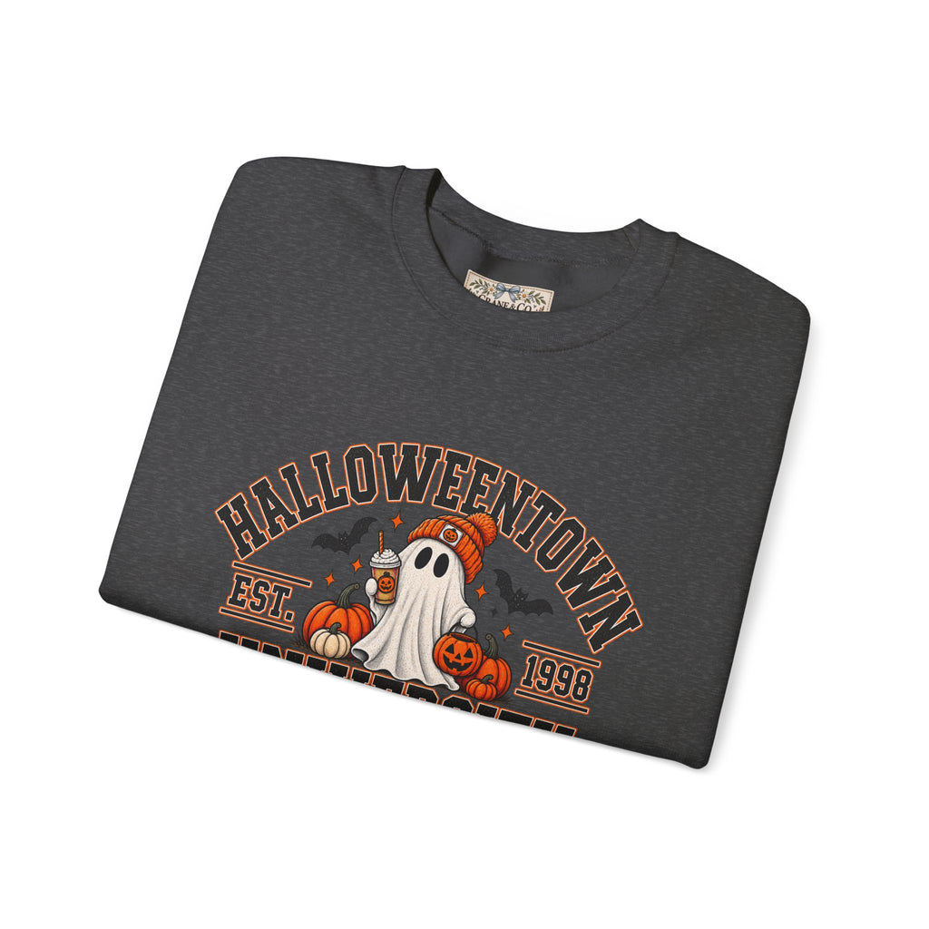 Halloweentown University Sweatshirt | Retro Halloween Ghost Crewneck | Spooky Season Fall Sweatshirt