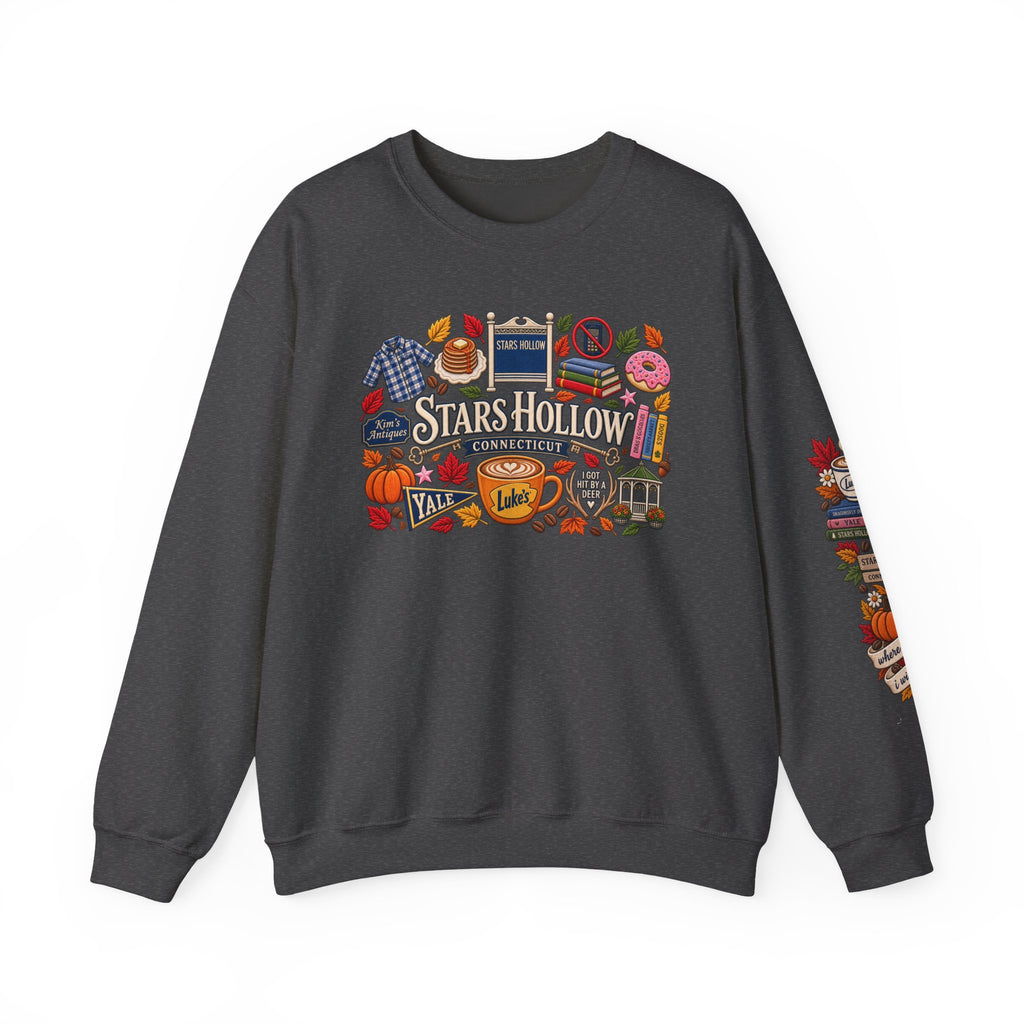 Stars Hollow Crewneck Sweatshirt — Gilmore Girls Inspired Retro Town Icons