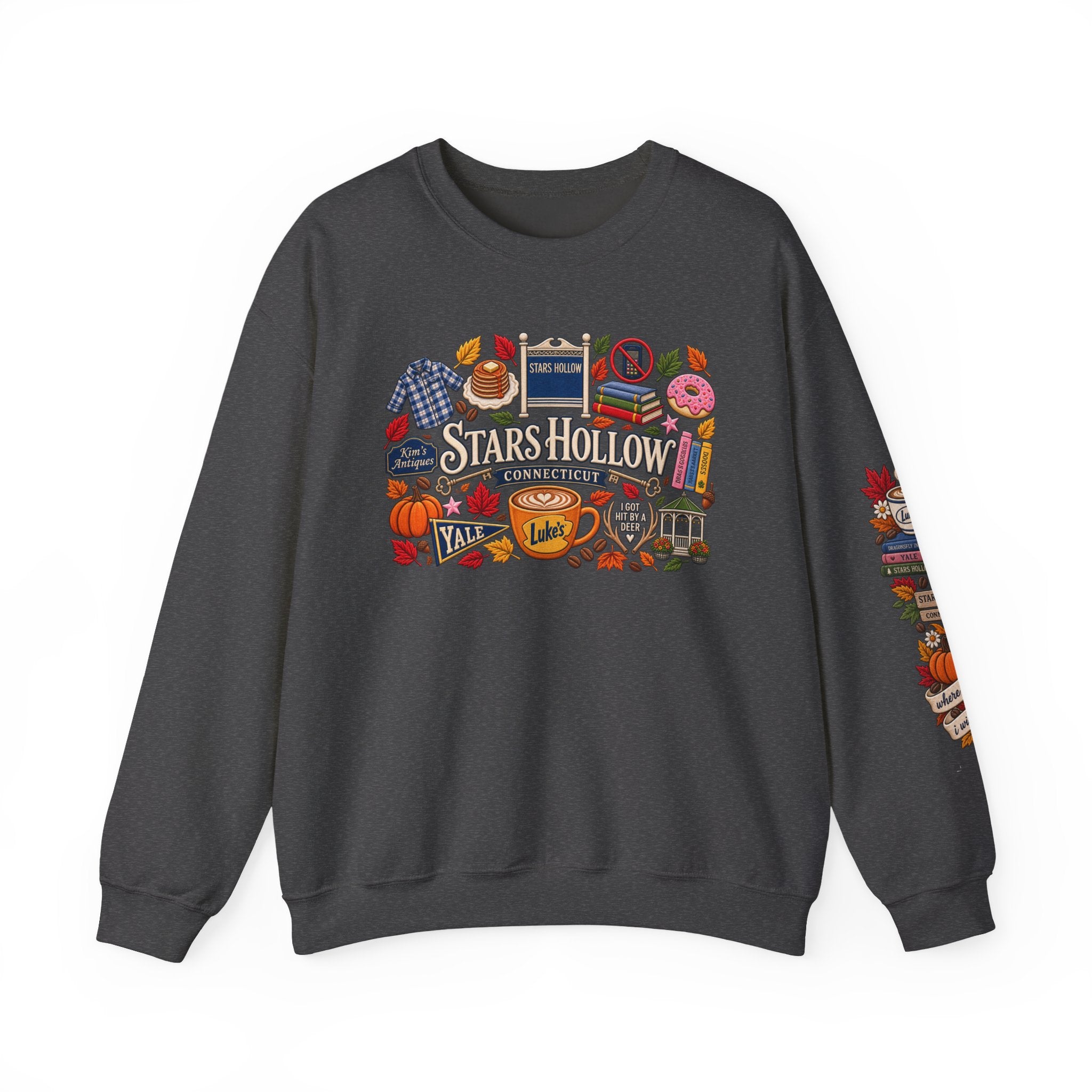Stars Hollow Crewneck Sweatshirt — Gilmore Girls Inspired Retro Town Icons