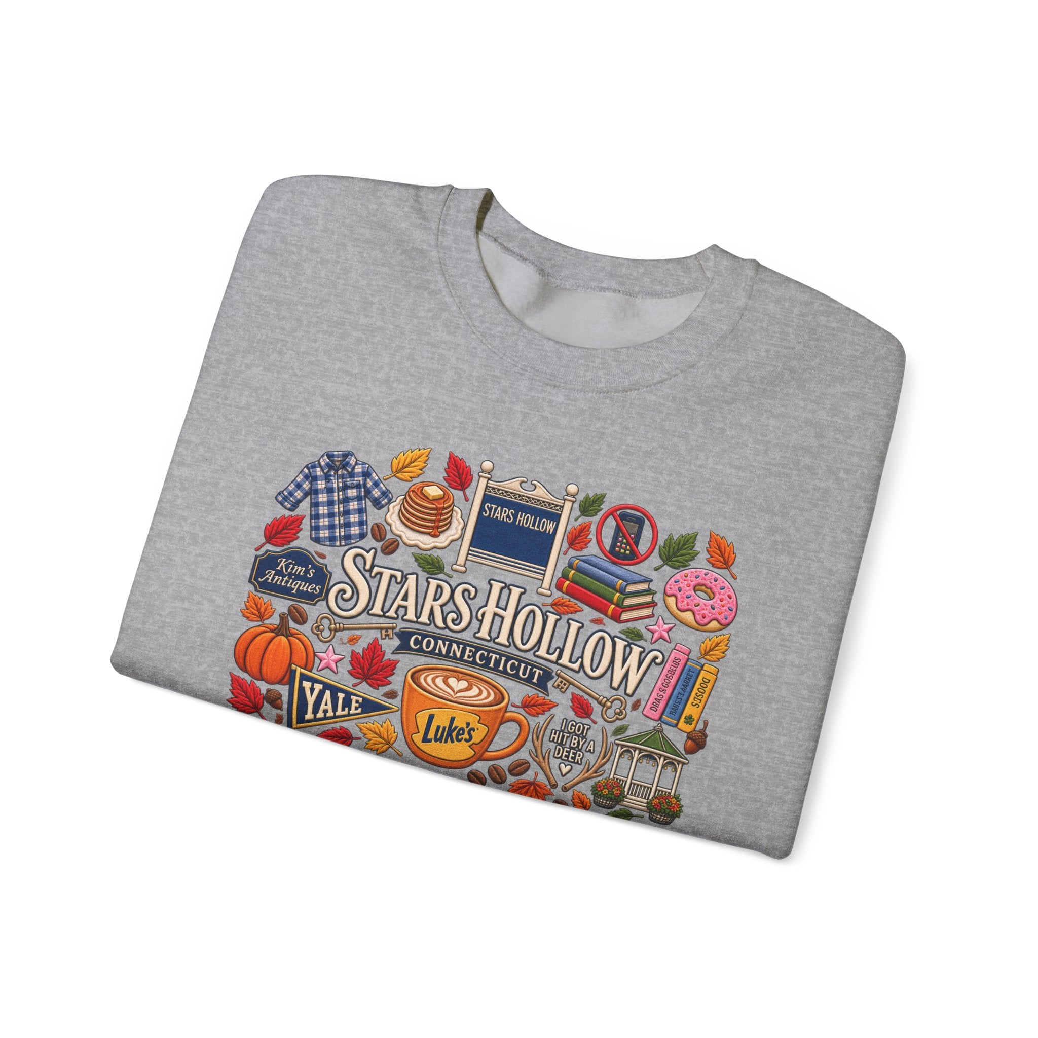 Stars Hollow Crewneck Sweatshirt — Gilmore Girls Inspired Retro Town Icons