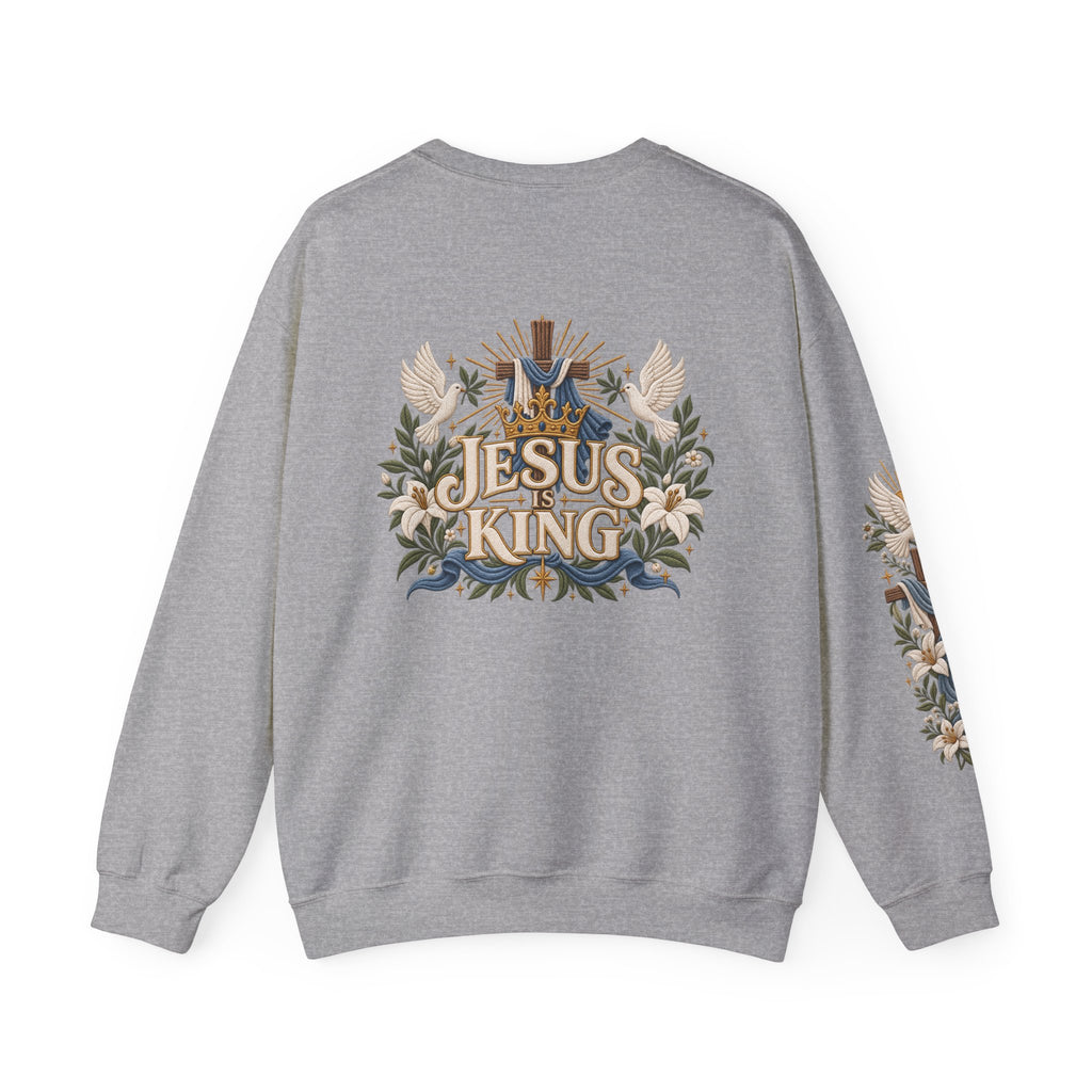 Christian Sweatshirt - "I Am the Way" Jesus Is King Crewneck