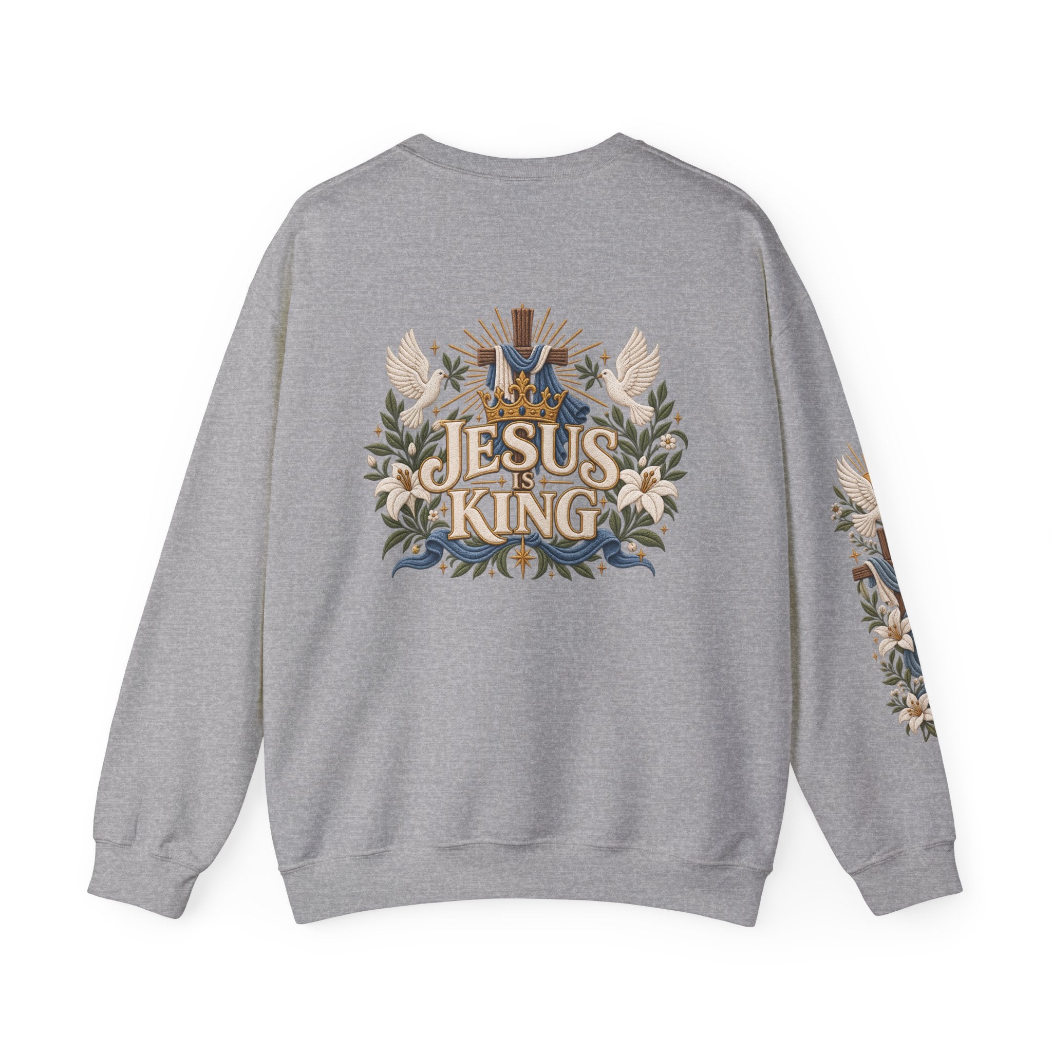 Christian Sweatshirt - "I Am the Way" Jesus Is King Crewneck
