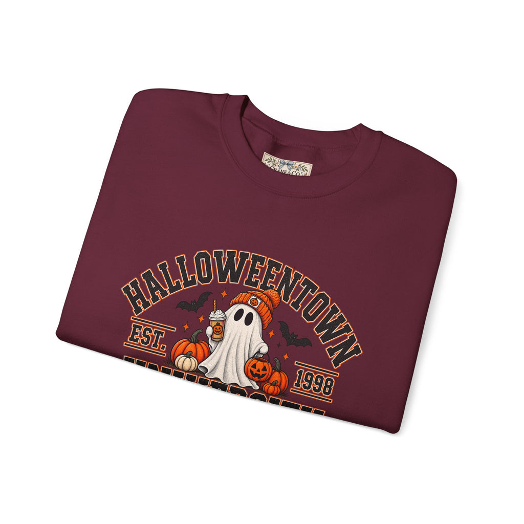 Halloweentown University Sweatshirt | Retro Halloween Ghost Crewneck | Spooky Season Fall Sweatshirt
