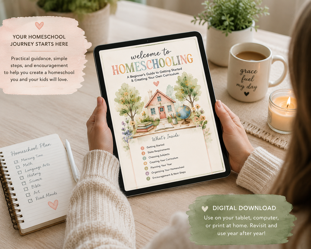 Homeschool Starter Guide | Printable Homeschool Planning Ebook