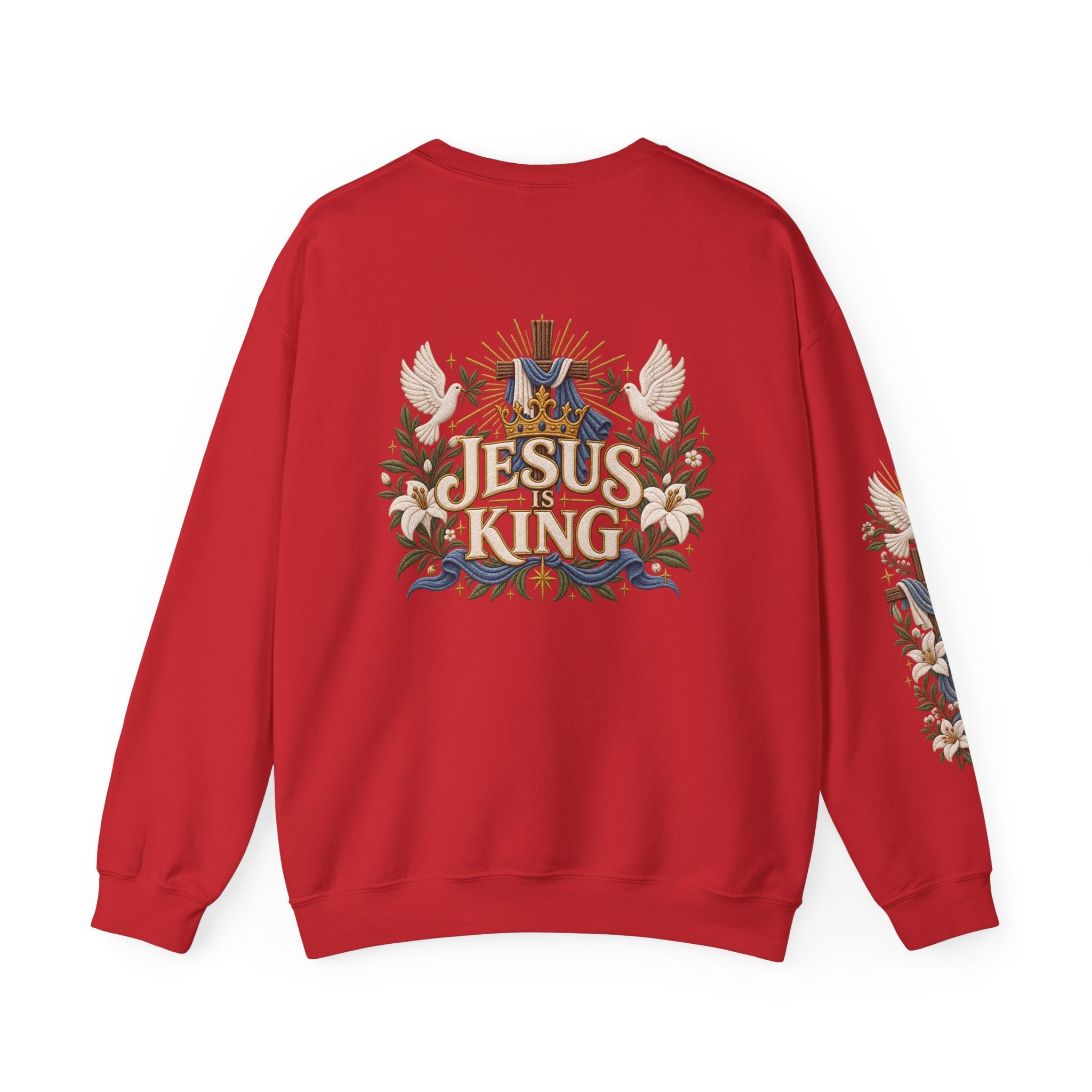 Christian Sweatshirt - "I Am the Way" Jesus Is King Crewneck