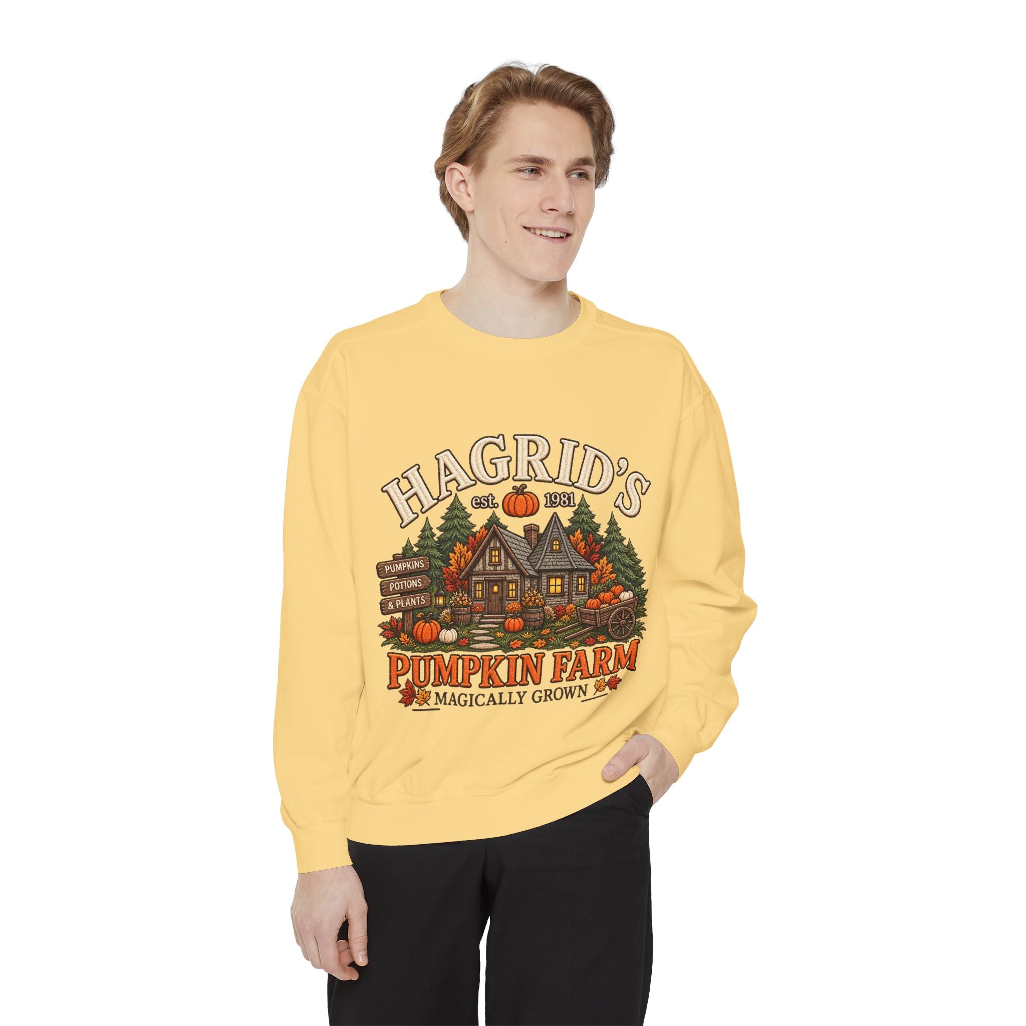 Sweatshirt — Hagrid's Pumpkin Farm Vintage Fall Crewneck