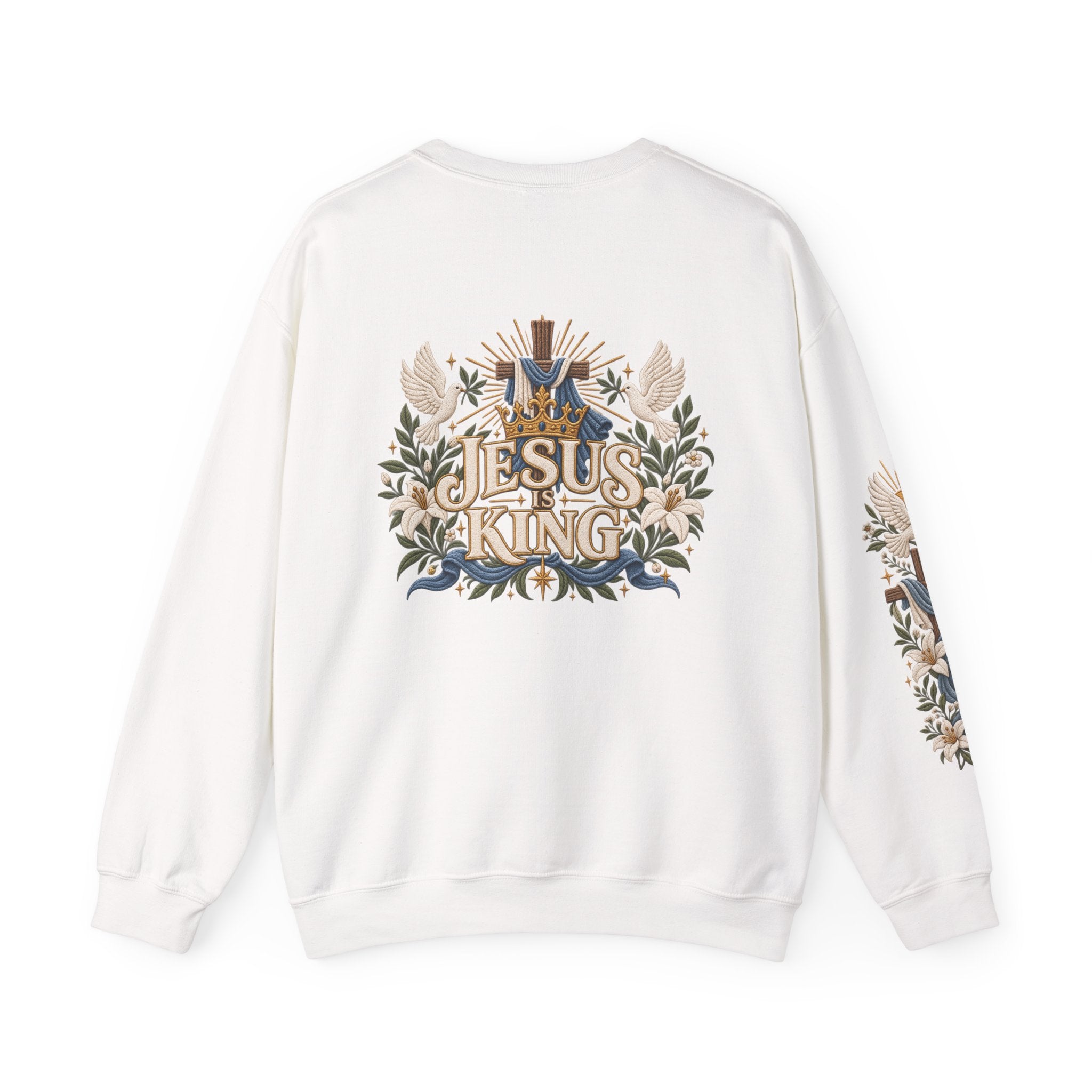 Christian Sweatshirt - "I Am the Way" Jesus Is King Crewneck