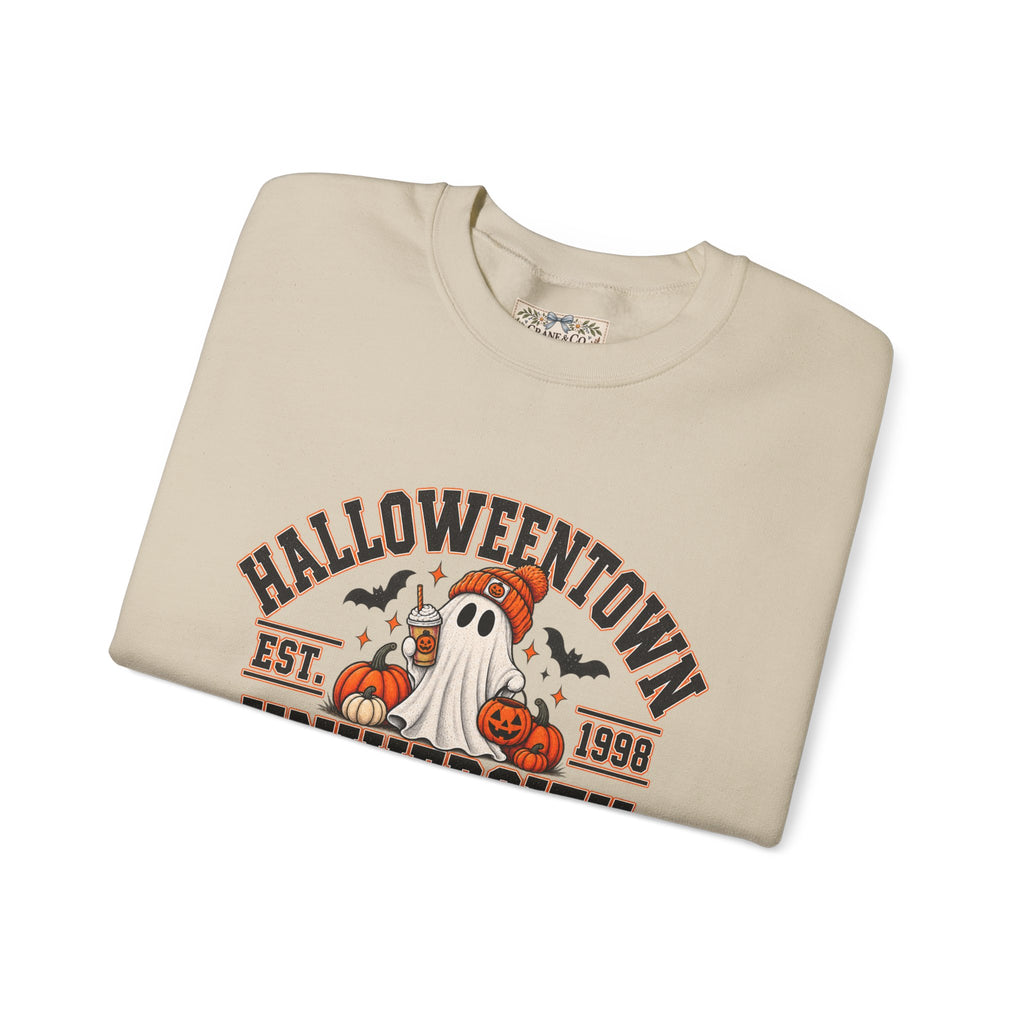 Halloweentown University Sweatshirt | Retro Halloween Ghost Crewneck | Spooky Season Fall Sweatshirt
