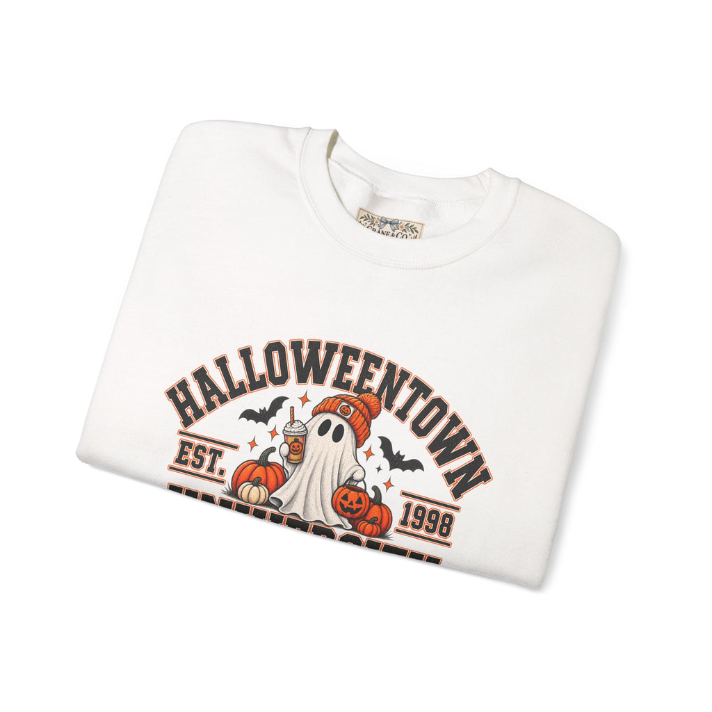 Halloweentown University Sweatshirt | Retro Halloween Ghost Crewneck | Spooky Season Fall Sweatshirt