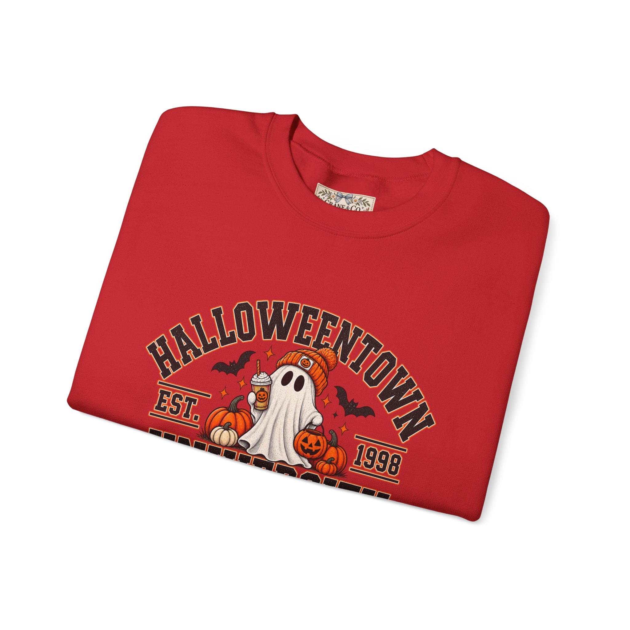 Halloweentown University Sweatshirt | Retro Halloween Ghost Crewneck | Spooky Season Fall Sweatshirt