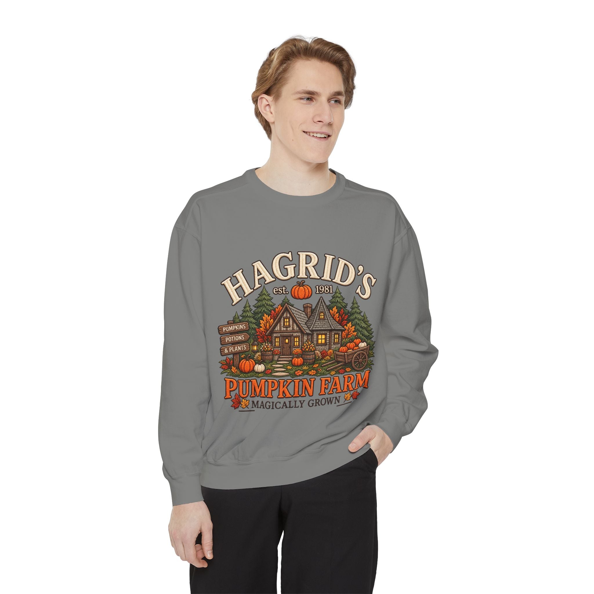 Sweatshirt — Hagrid's Pumpkin Farm Vintage Fall Crewneck