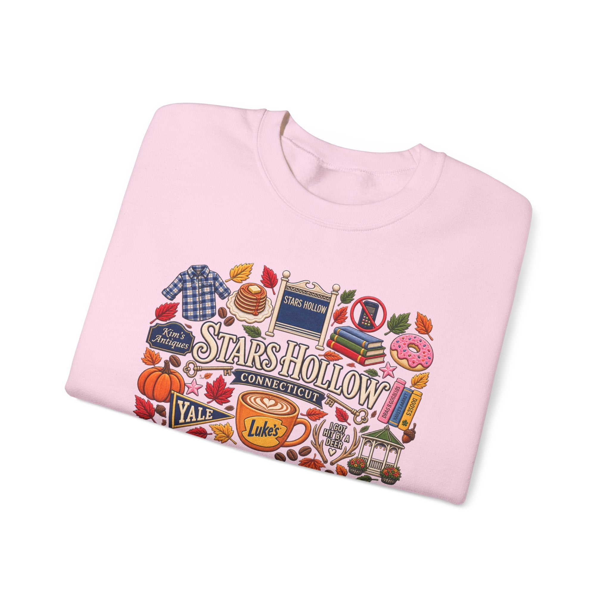 Stars Hollow Crewneck Sweatshirt — Gilmore Girls Inspired Retro Town Icons