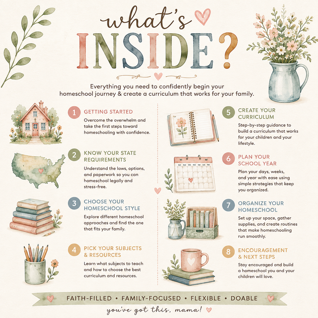 Homeschool Starter Guide | Printable Homeschool Planning Ebook