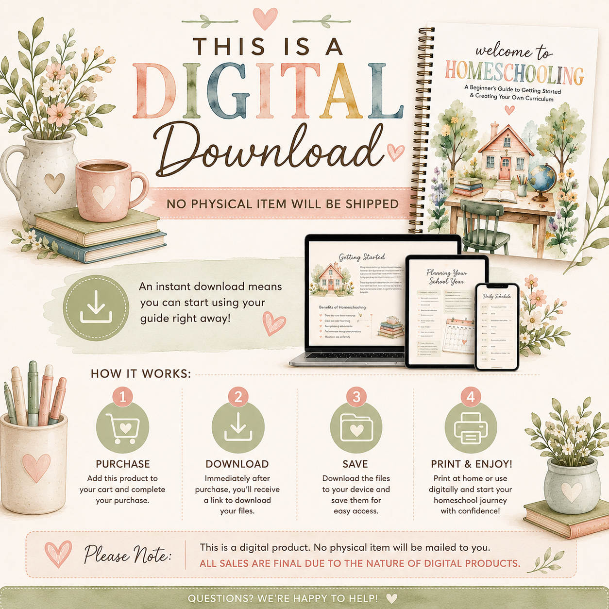 Homeschool Starter Guide | Printable Homeschool Planning Ebook