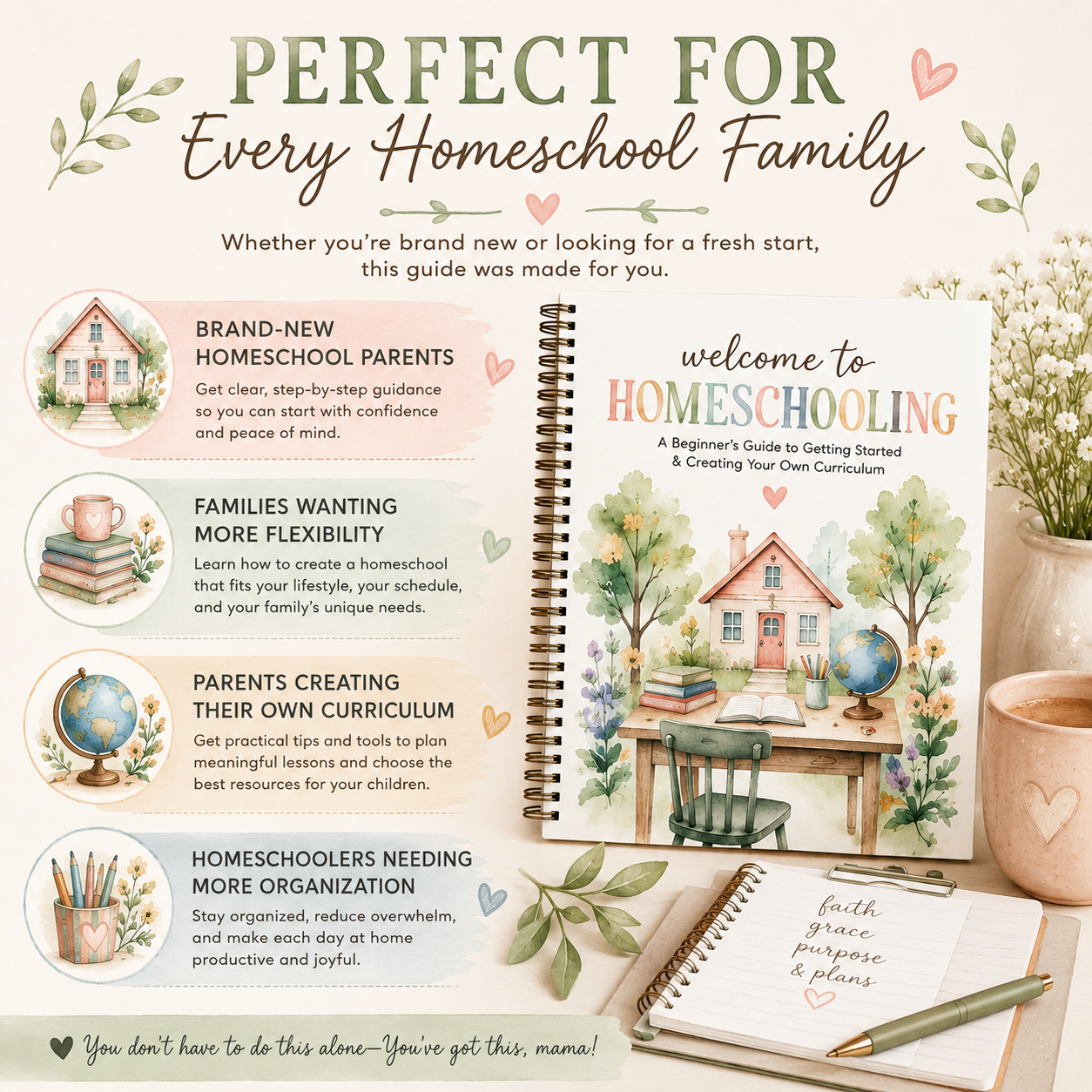Homeschool Starter Guide | Printable Homeschool Planning Ebook