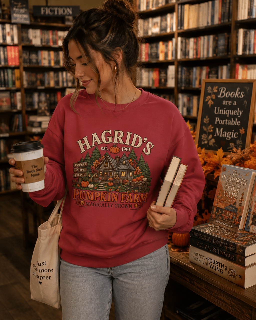 Sweatshirt — Hagrid's Pumpkin Farm Vintage Fall Crewneck